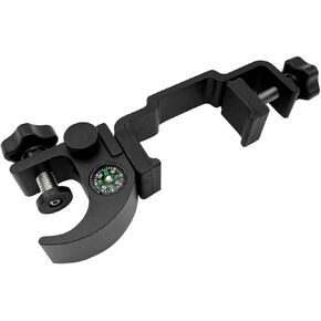 Universal Data Collector Cradle Bracket Fit on Most Data Collectors, Aluminium Data Collector Bracket for Prism Pole with Compass