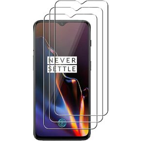 3 Pack For Oneplus 6T Tempered Glass Screen Protector, 9H Hardness, 2.5D, Anti Scratch, HD Clear