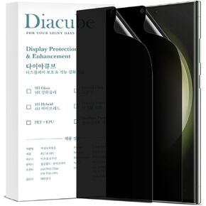 For Samsung Galaxy S24 Ultra [Upgraded 27°] Privacy Screen Protector [2 PACK][Fast Fingerprint ID Unlock][Anti-Spy PET Film][Easy Installation with Alignment Jig] [Scratch Resistant]