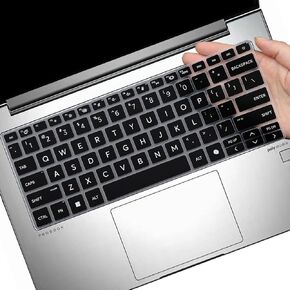 Keyboard Cover for HP ProBook 440 G11 14 inch Laptop & HP ProBook 445 G11 14-inch Laptop Accessories Keyboard Protective Cover Skin (NOT Fit HP ProBook 440 445 G10/G9/G8/G7/G6/G5)-BK