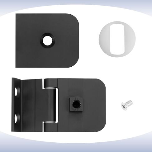 Glass Shower Door Hinges, Polished Chrome Finish Glass Door Mount Hinges Fits 1/4 Inch Aluminum Framed-Glass Shower Doors, Residential Use Shower Doors Hardware Replacement Part in Saudi Arabia