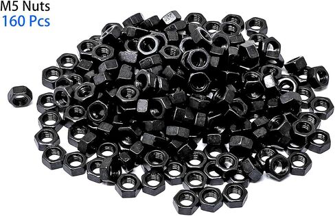 iexcell 50 Pcs M6 x 40mm Thread Pitch 1 mm Alloy Steel 10.9 Grade Hex Socket Button Head Cap Screws Bolts Kit, Black Oxide Finish in Kuwait