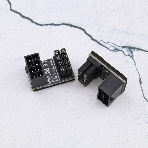 SING F LTD ATX 8 Pin Female to Male 180 Degree Angle Steering Joint Adapter for Desktops Graphics Card - 1 Up Connector & 1 Down Connector in Saudi Arabia