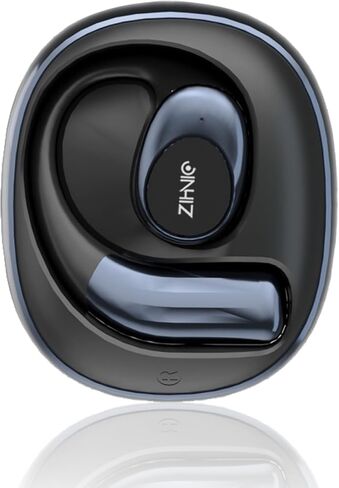 ZIHNIC S09 True Wireless Open Free with Mic, Bluetooth Earbuds with Earhooks, IPX5 Waterproof, Fast Charging, Compatible with Any Phone-Purple in Saudi Arabia