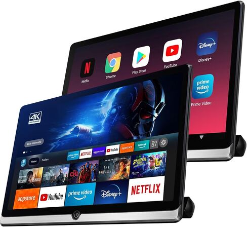 14 inch 4K Android 11 Portable Car TV Headrest Monitor Rear Entertainment System for Cars Back Seat,Touch Screen Support Phone Wireless Mirror Link,with WiFi/Bluetooth/HDMI/Video Player in Saudi Arabia