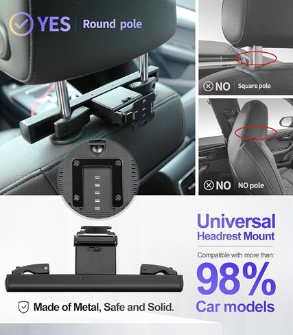 14 inch 4K Android 11 Portable Car TV Headrest Monitor Rear Entertainment System for Cars Back Seat,Touch Screen Support Phone Wireless Mirror Link,with WiFi/Bluetooth/HDMI/Video Player in Saudi Arabia