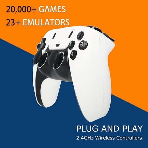 وحدة تحكم ألعاب فيديو التوصيل والتشغيل مع أكثر من 20000 لعبة، وحدة تحكم ألعاب قديمة مع أكثر من 23 محاكيًا للألعاب الكلاسيكية، وحدات تحكم مزدوجة هدايا عيد ميلاد للأولاد والبنات، ألعاب تلفزيون 4K HDMI in Saudi Arabia