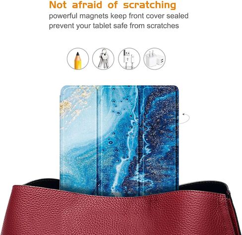 Case for iPad 10th Generation 10.9 Inch Tablet (2022 Model),Anti-Collision Transparent Back Shell Cover with Auto Wake/Sleep Function,Black in Saudi Arabia