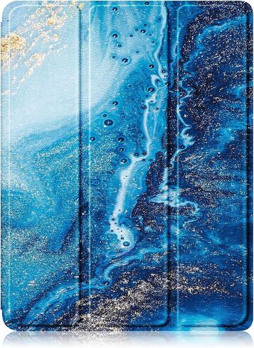 Case for iPad 10th Generation 10.9 Inch Tablet (2022 Model),Anti-Collision Transparent Back Shell Cover with Auto Wake/Sleep Function,Black in Saudi Arabia