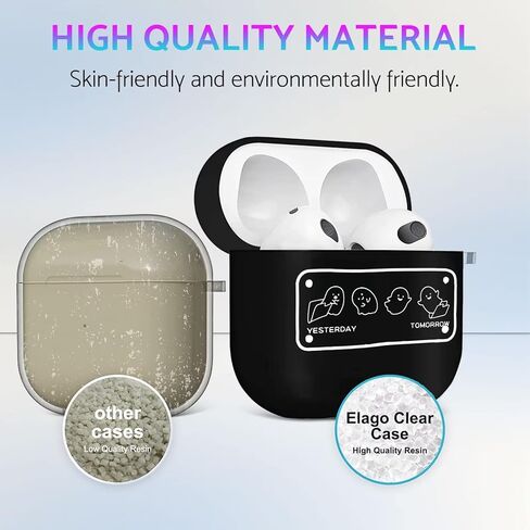 لحافظة AirPods Pro الجيل الثاني 2022/2023، غطاء من مادة TPU الناعمة الكرتونية اللطيفة، تصميم أنيق من الرسوم المتحركة Kawaii، غطاء واقي مقاوم للصدمات للنساء والفتيات والأولاد والرجال والنساء لـ AirPods Pro 2 nd in Kuwait