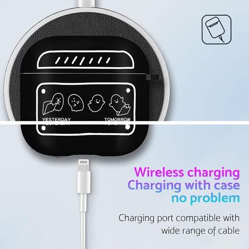 لحافظة AirPods Pro الجيل الثاني 2022/2023، غطاء من مادة TPU الناعمة الكرتونية اللطيفة، تصميم أنيق من الرسوم المتحركة Kawaii، غطاء واقي مقاوم للصدمات للنساء والفتيات والأولاد والرجال والنساء لـ AirPods Pro 2 nd in Kuwait