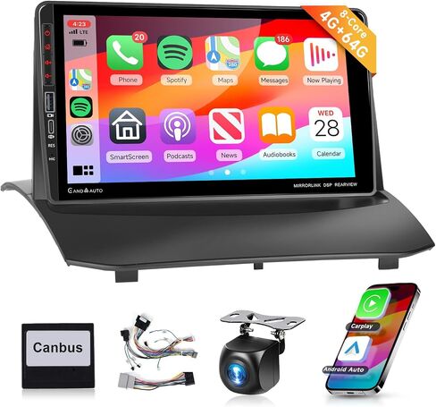 【8Core 4G 64G】 Car Stereo for Ford Fiesta 2009-2014 Radio with 9inch 1280X720P QLED Touchscreen//DSP 46EQ/Wireless CarPlay/Android Auto//Bluetooth 5.0/GPS/WiFi/AHD Backup Camera/MirrorLink in Saudi Arabia