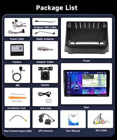 【8Core 4G 64G】 Car Stereo for Ford Fiesta 2009-2014 Radio with 9inch 1280X720P QLED Touchscreen//DSP 46EQ/Wireless CarPlay/Android Auto//Bluetooth 5.0/GPS/WiFi/AHD Backup Camera/MirrorLink in Saudi Arabia