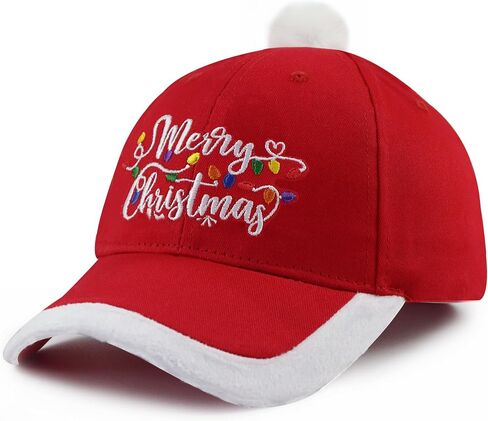 Christmas Hats for Men Women, Adjustable Cotton Embroidered Merry Christmas Baseball Cap in Saudi Arabia
