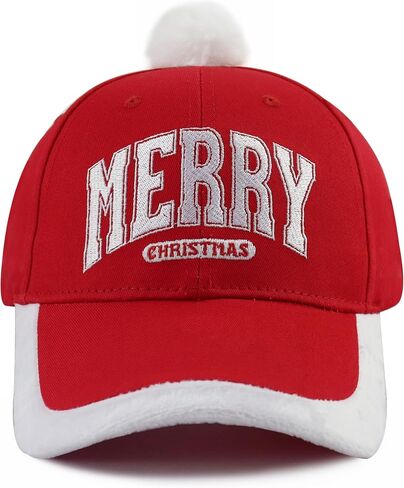 Christmas Hats for Men Women, Adjustable Cotton Embroidered Merry Christmas Baseball Cap in Saudi Arabia