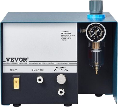 VEVOR Engraving 11400 BPM, Speed Adjustable 1/8" Pencil, Portable Pneumatic Hose, Air Micro Grinder Scribe Pen for Precision Carving on Stone Glass Wood, Silver in Saudi Arabia