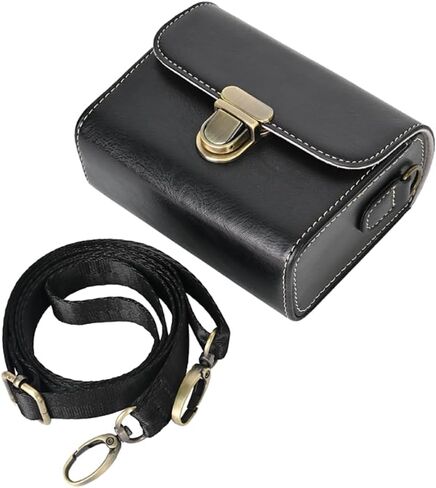 SX740 Case, Premium PU Leather FullBody Camera Case Bag Cover for Canon PowerShot G7 X Mark II/III SX740 SX730 for Ricoh GR II III for Sony RX100 III IV V VI VII (Black) in Saudi Arabia