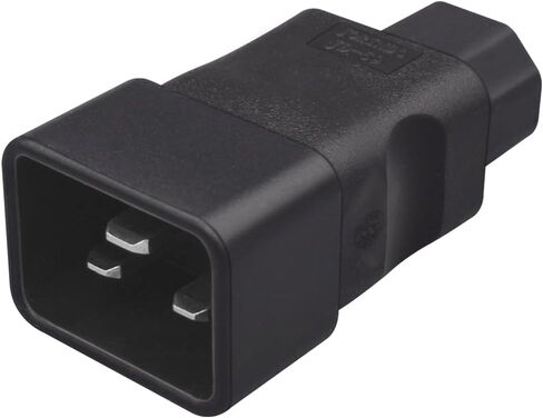 IEC320 C20 to C13 AC Power Converter,C20 3 pin Plug to C13 3 Hole Jack AC Converter, C13 to Male C20 Power Socket Adapter，16A to 10A AC Converter in Saudi Arabia