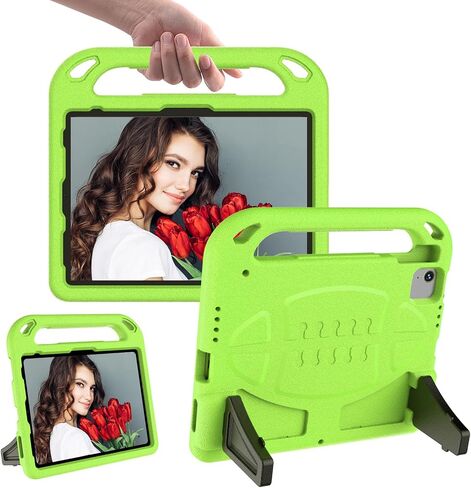 Kids Case for iPad Pro 11 Inch (2024/2022/2021/2020/2018 Model), iPad Air 5/4 (10.9-Inch) Durable Shockproof Case with Handle Stand for iPad 10.9 & iPad air 6 Tablets Protective Cover-Orange in Saudi Arabia