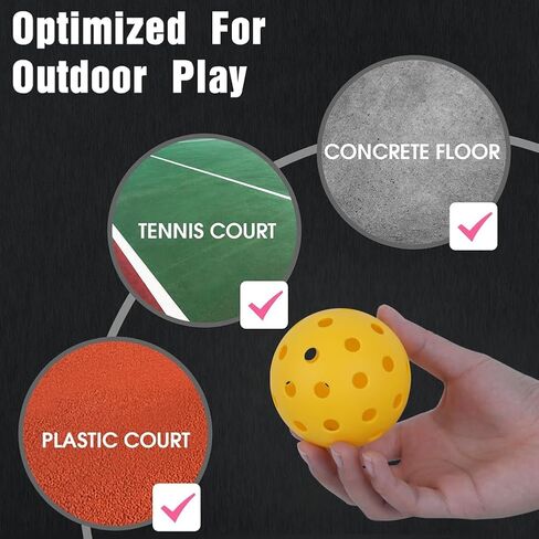 Pickleball Paddles,USAPA Approved Pickleball Paddles Set of 2 Pickleball Balls and Pickleball Carry Bag&4 Pickleball Balls，Fiberglass Pickle Ball Rackets 2 Pack in Saudi Arabia