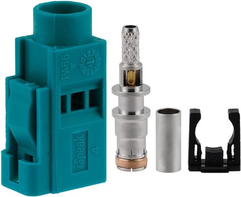10 قطعة فقرا Z أنثى تجعيد موصلات فقرا Z أنثى موصل Waterblue الترميز تجعيد لكابل RG316 RG174 in Saudi Arabia