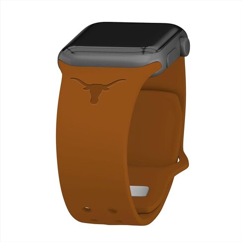 Affinity Bands Texas Longhorns Engraved Silicone Sport Band Compatible with Apple Watch in Saudi Arabia