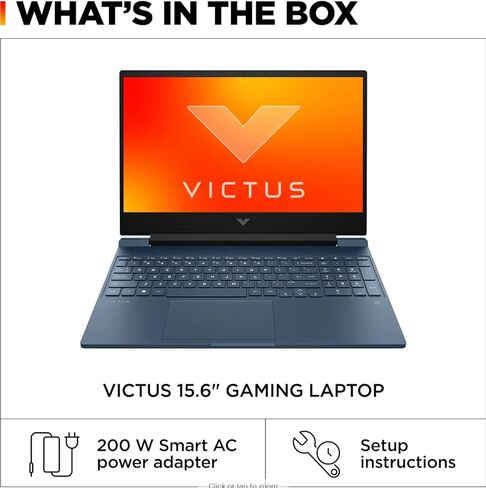 HP - Victus 15.6 بوصة Full HD 144 هرتز كمبيوتر محمول للألعاب - Intel Core i5-12450H - NVIDIA GeForce RTX 3050 - كاميرا ويب بإضاءة خلفية، Wi-Fi 6، Win11 Home، W/Cloth (ذاكرة الوصول العشوائي 32 جيجابايت | 1 تيرابايت PCIe SSD + قطعة قماش) in Saudi Arabia