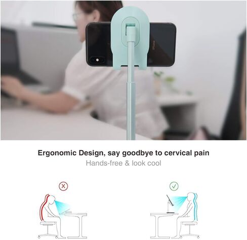 Bright Stone Cell Phone Stand, Angle Height Adjustable Tablet Stand Phone Holder for Desk (4"-10") Pink in Saudi Arabia