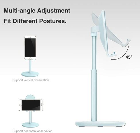 Bright Stone Cell Phone Stand, Angle Height Adjustable Tablet Stand Phone Holder for Desk (4"-10") Pink in Saudi Arabia