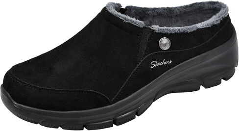 Skechers Women's Easy Going-Latte-Twin Gore Slip-on Mule, Charcoal, 8 M US in Saudi Arabia