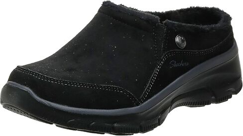 Skechers Women's Easy Going-Latte-Twin Gore Slip-on Mule, Charcoal, 8 M US in Saudi Arabia