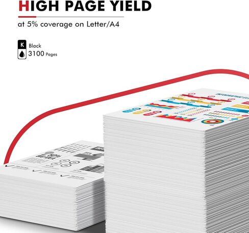 خرطوشة حبر 057 سوداء مكونة من عبوتين بديلة متوافقة مع Canon 057 057H CRG-057 MF445dw MF455dw خرطوشة حبر لحبر الطابعة ImageCLASS MF445dw MF448dw LBP226dw LBP227dw LBP228dw MF449dw MF445 in Kuwait