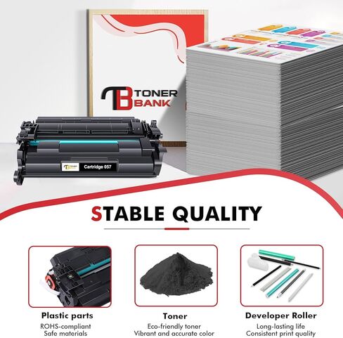 خرطوشة حبر 057 سوداء مكونة من عبوتين بديلة متوافقة مع Canon 057 057H CRG-057 MF445dw MF455dw خرطوشة حبر لحبر الطابعة ImageCLASS MF445dw MF448dw LBP226dw LBP227dw LBP228dw MF449dw MF445 in Kuwait