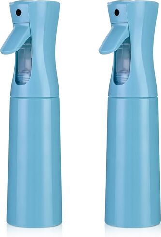 Continuous Spray Bottle for Hair (10.1oz/300ml) 2 Pack Mister Spray Bottles for Cleaning Empty Ultra Fine Water Mist Sprayer for Hairstyling Plant Garden Curly Hair Etc (Pink Transparent) in Saudi Arabia