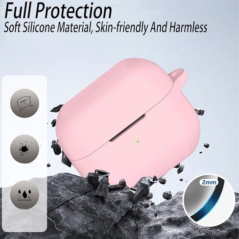 حافظة MORWLAT لجهاز AirPods 4 مع سلسلة مفاتيح على شكل نحلة صفراء لطيفة للفتيات والنساء، حافظة شحن لاسلكية واقية من السيليكون الناعم مضادة للصدمات لأجهزة AirPods الجيل الرابع (النحل الأصفر) in Kuwait