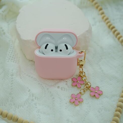 حافظة MORWLAT لجهاز AirPods 4 مع سلسلة مفاتيح على شكل نحلة صفراء لطيفة للفتيات والنساء، حافظة شحن لاسلكية واقية من السيليكون الناعم مضادة للصدمات لأجهزة AirPods الجيل الرابع (النحل الأصفر) in Kuwait