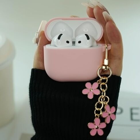 حافظة MORWLAT لجهاز AirPods 4 مع سلسلة مفاتيح على شكل نحلة صفراء لطيفة للفتيات والنساء، حافظة شحن لاسلكية واقية من السيليكون الناعم مضادة للصدمات لأجهزة AirPods الجيل الرابع (النحل الأصفر) in Kuwait