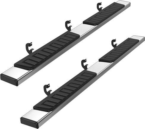 6 inches Running Boards Compatible for 2019-2024 Chevy Silverado/GMC Sierra 1500 2500HD 3500HD Crew Cab Side Steps Nerf Bar in Saudi Arabia