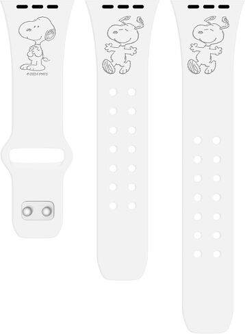 Affinity Bands Peanuts Classic Engraved Silicone Watch Band Compatible with Apple Watch in Saudi Arabia