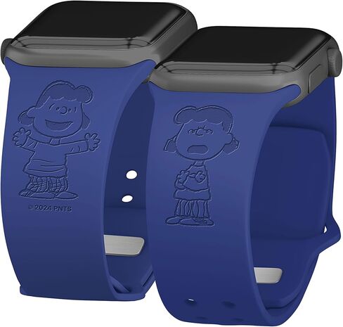 Affinity Bands Peanuts Classic Engraved Silicone Watch Band Compatible with Apple Watch in Saudi Arabia