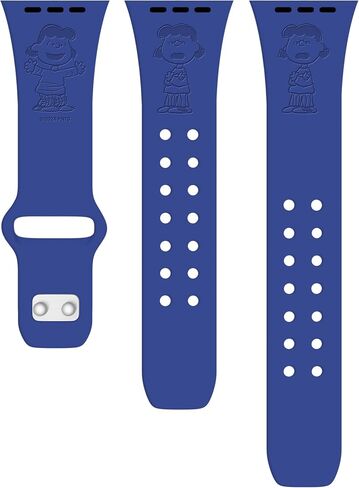 Affinity Bands Peanuts Classic Engraved Silicone Watch Band Compatible with Apple Watch in Saudi Arabia