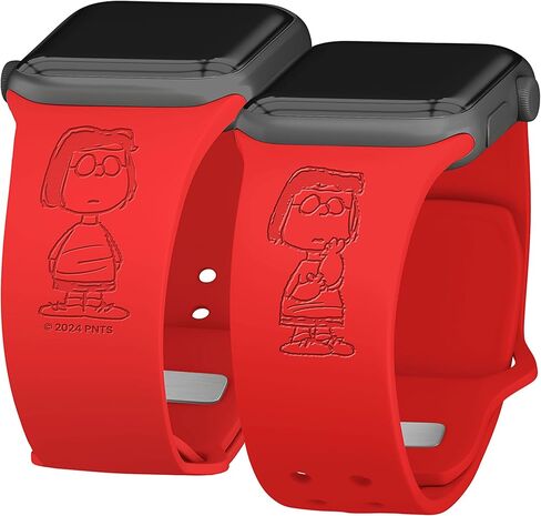 Affinity Bands Peanuts Classic Engraved Silicone Watch Band Compatible with Apple Watch in Saudi Arabia