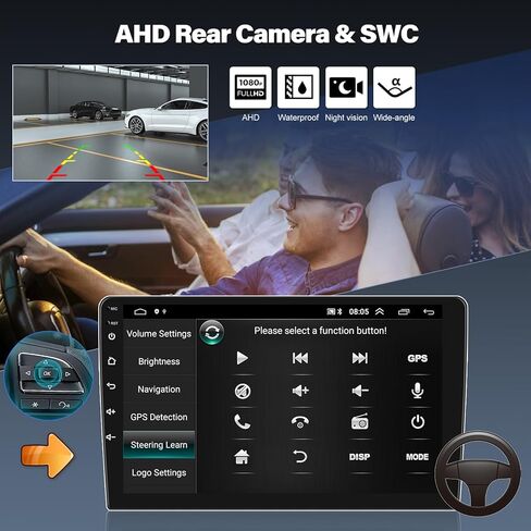 CAMECHO 2+64G Android 13 Car Stereo for Mitsubishi Outlander 2018-2021, Wireless CarPlay Android Auto 10.1" Touch Screen Bluetooth Car Radio with GPS Navigation WiFi EQ/HiFi + AHD Backup Camera + Mic in Saudi Arabia