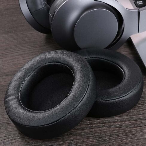 وسائد أذن بديلة لسماعات Razer Kraken Pro V2، Razer Kraken 7.1 V2 وسادات أذن وسائد أذن وسماعات رأس وأغطية أذن بيضاوية من إسفنج الذاكرة من الجلد البروتيني (أسود) in Kuwait