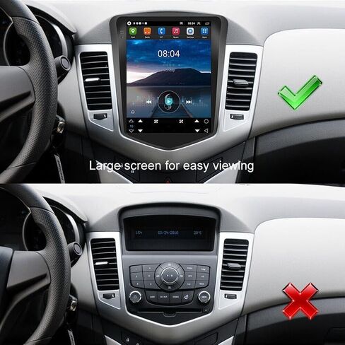 ستيريو راديو السيارة Android 13 لسيارة Chevy Cruze 2009-2015، شاشة لمس 9.7 بوصة، تشغيل لاسلكي وAndroid Auto، ملاحة GPS، ذاكرة وصول عشوائي 2 جيجابايت، ذاكرة وصول عشوائي 32 جيجابايت، واي فاي، كاميرا مجانية in Kuwait