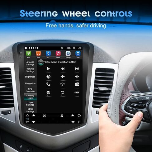 ستيريو راديو السيارة Android 13 لسيارة Chevy Cruze 2009-2015، شاشة لمس 9.7 بوصة، تشغيل لاسلكي وAndroid Auto، ملاحة GPS، ذاكرة وصول عشوائي 2 جيجابايت، ذاكرة وصول عشوائي 32 جيجابايت، واي فاي، كاميرا مجانية in Kuwait