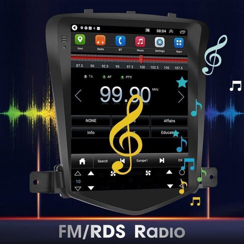 ستيريو راديو السيارة Android 13 لسيارة Chevy Cruze 2009-2015، شاشة لمس 9.7 بوصة، تشغيل لاسلكي وAndroid Auto، ملاحة GPS، ذاكرة وصول عشوائي 2 جيجابايت، ذاكرة وصول عشوائي 32 جيجابايت، واي فاي، كاميرا مجانية in Kuwait