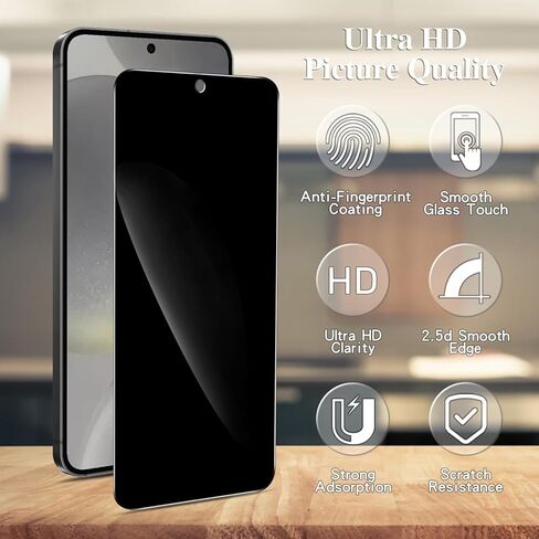 Pokolan [3 عبوات من واقي شاشة الخصوصية لهاتف Samsung Galaxy S24 FE 5G مضاد للتجسس خاص، سهل التركيب، مضاد للخدش، خالٍ من الفقاعات، صديق للحافظة in Kuwait