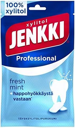 Cloetta Jenkki Xylitol Professional Freshmint Chewing gum 16 Pack of 90g in Saudi Arabia