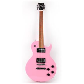 Full Size 39 Inch LP Electric Guitar Roasted Canadian Maple Fretboard Mahogany solid Body Stainless Frets With Bag (Black)